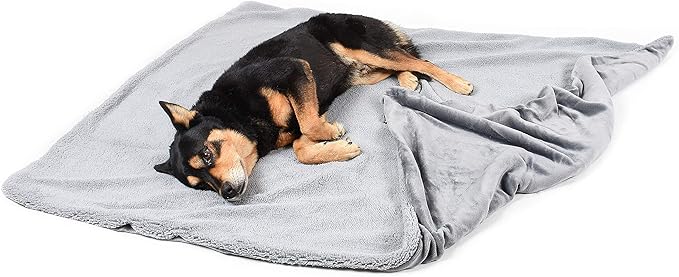 Grey Large Dog Blanket 50x60 inches