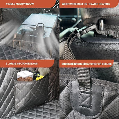 Back Seat Extender for Dogs Large Hard Bottom