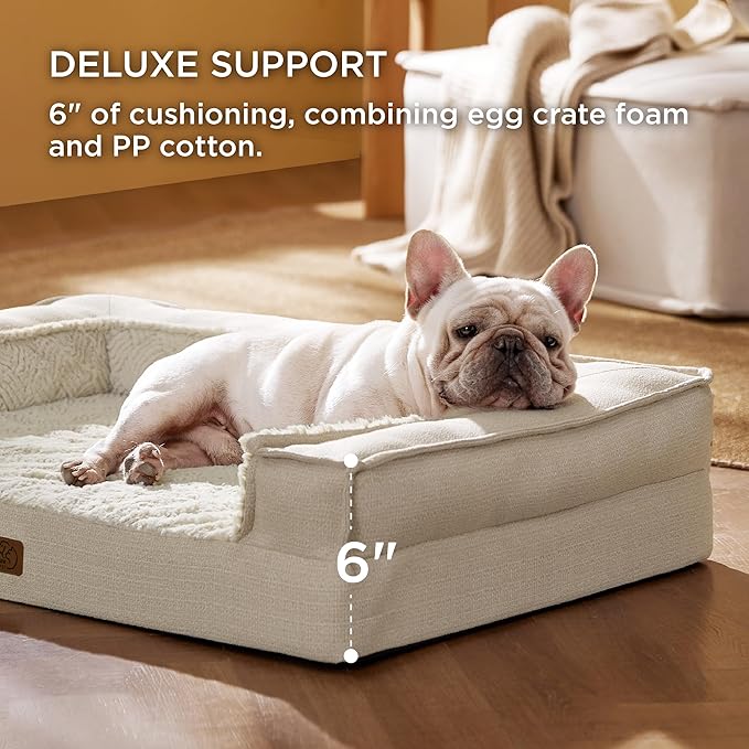 Bedsure Orthopedic Dog Bed for Medium Dogs