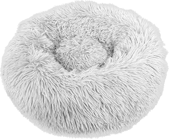 Deluxe Calming Dog Bed for Small Medium Dogs & Cats M(28" x 28" x 10"))