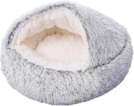Cozy Dog Bed cat Bed with Cover cave for Small Dogs