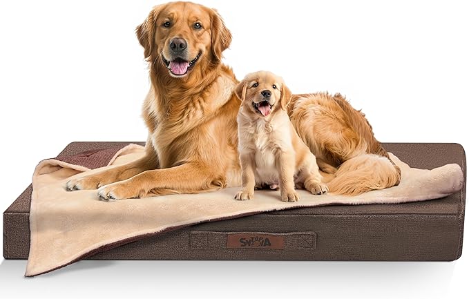 Sytopia Outdoor Dog Beds for for XLarge Sized Dogs with Detachable Blanket