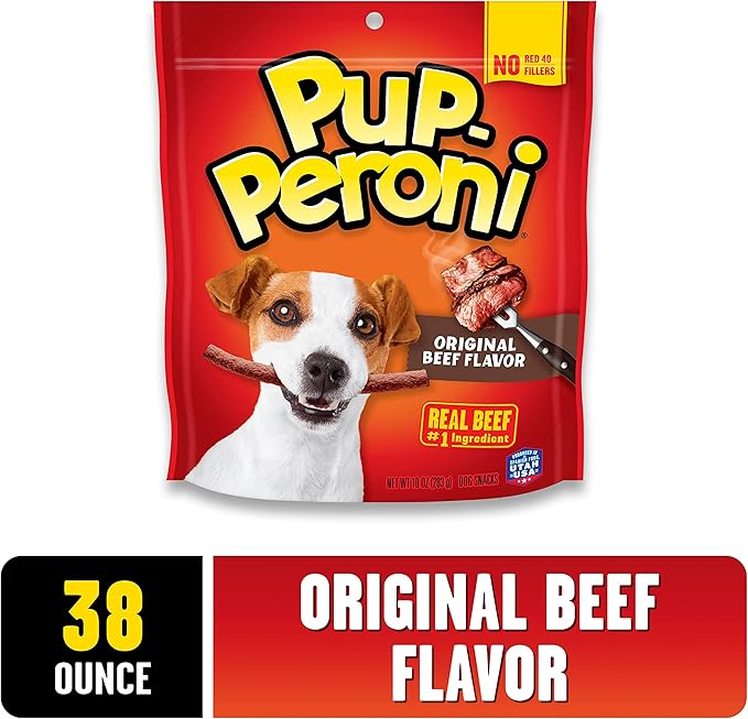 Pup-Peroni Dog Treats, Original Beef Flavor, 38 Ounce, Made with Real Beef