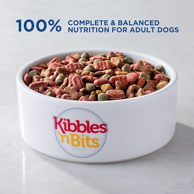 Kibbles 'n Bits Mini Bits Small Breed Savory Bacon & Steak Flavor Dry Dog Food, 3.5 lb. Bag