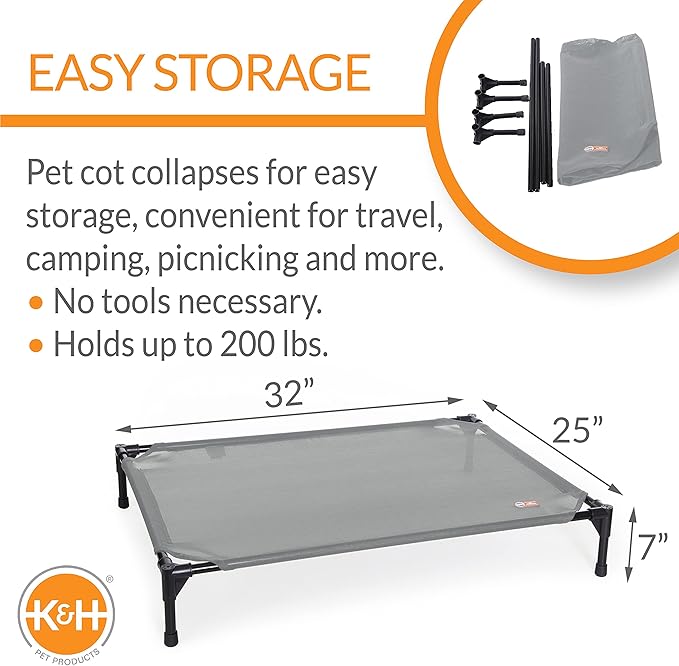 K&H Pet Products Elevated Outdoor Dog Cot Bed