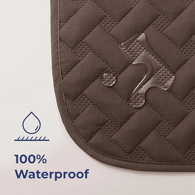 gogobunny 100% Double Sided Waterproof Dog Blanket Soft Pet Bed Cover Reversible Protect Furniture Couch Sofa Car for Puppy Cat Kids (Dark Chocolate/Light Chocolate 68x82 Inch 1))