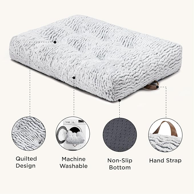 Bedsure Dog Bed for Medium Size Dog 29" x 21", Light