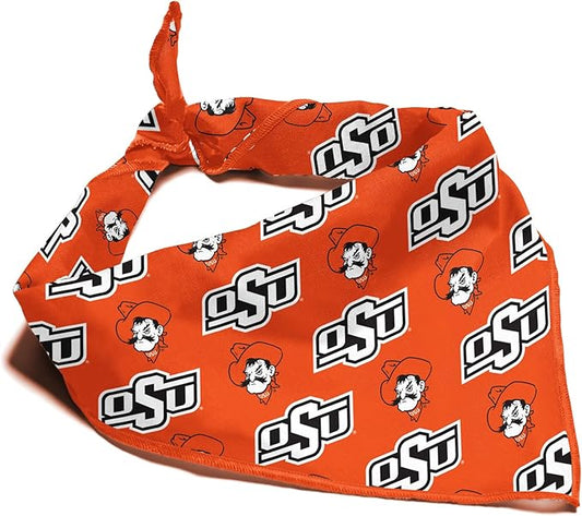 NCAA Officially Licensed Bandana for Dogs and Cats | Fits Pets Great Gift Idea | Easy-to-Tie (Large, Oklahoma State Cowboys)