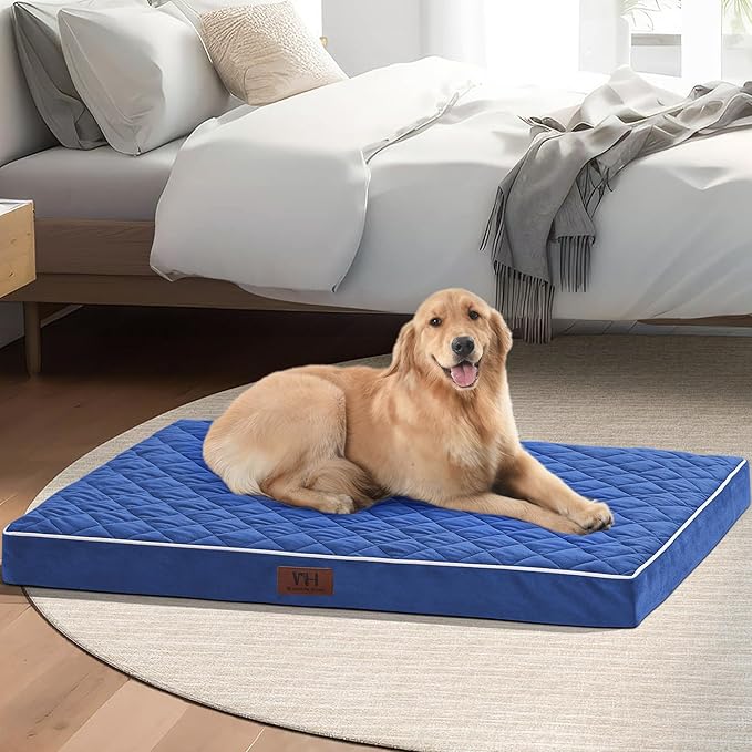 Orthopedic Dog Beds for Large Dogs with Removable Washable Cover 48 inch,