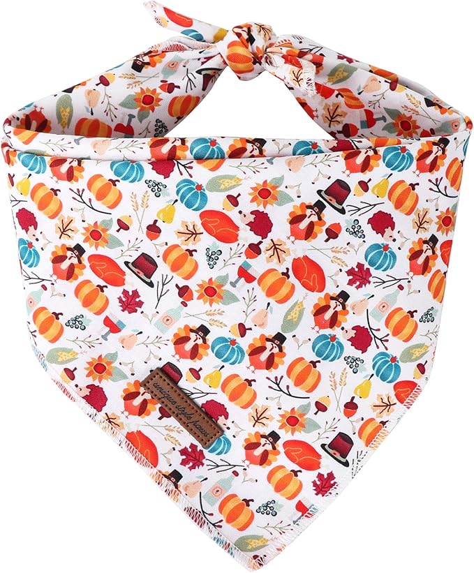 Unique Style Paws Cotton Dog Collar with Bow