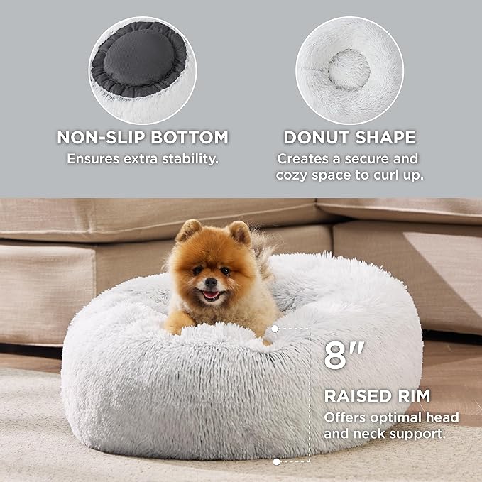 Bedsure Calming Dog Bed for Small Dogs 23 inches 25 lbs