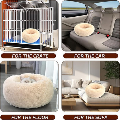 Calming Dog Bed for Cats and Small Dogs 15.7'')