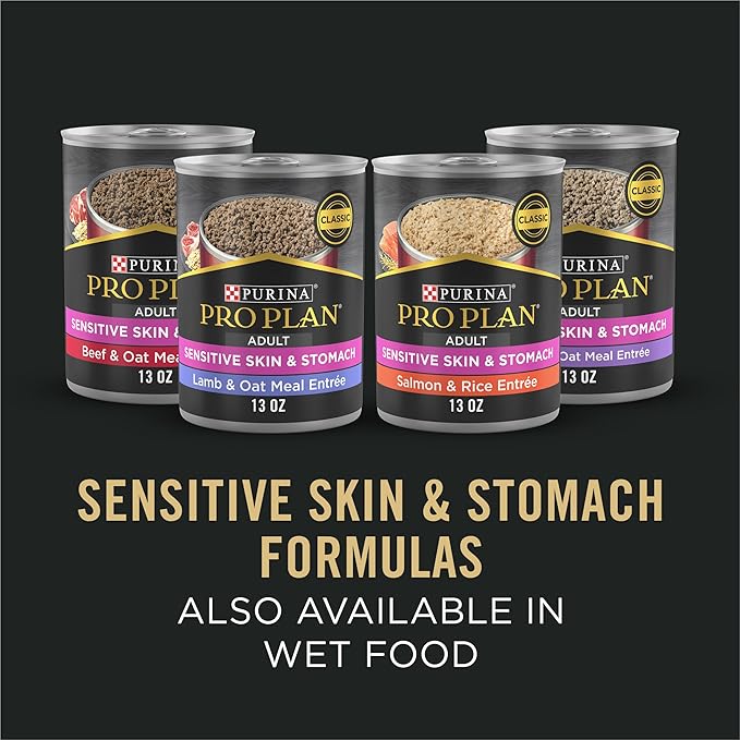 Purina Pro Plan Sensitive Skin and Stomach Adult Dog Food Small Breed Salmon and Rice Formula - 4 Pound (Pack of 1)