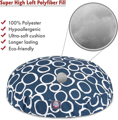 Majestic Pet Fusion Navy Large Round Pet Bed