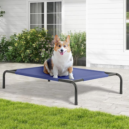 MoNiBloom Elevated Dog Bed Cooling Raised Ped Bed Portable Dog Cot for Camping or Beach 42 Inches