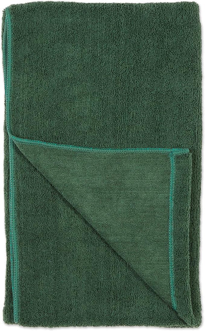 Bone Dry Pet Grooming Towel Collection Absorbent Microfiber X-Large, 41x23.5", Embroidered Hunter Green