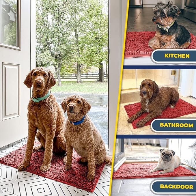 Muddy Mat® AS-SEEN-ON-TV Highly Absorbent Microfiber Door Mat and Pet Rug 59"X35"