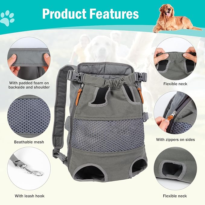 Pet Dog Cat Carrier Backpack Outdoor Travel Lightweight Dog Soft Mesh Breathable Carrying Bag for Puppy Chihuahua Cats