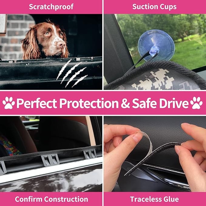 2PCS Dog Car Door Protector 29.5 x 20.47 Car