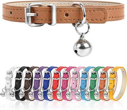 M Dog Collar for Small Dogs Adjustable Dog Collars Cat Collar for Small Medium Large Dogs 1 inch Width (Khaki