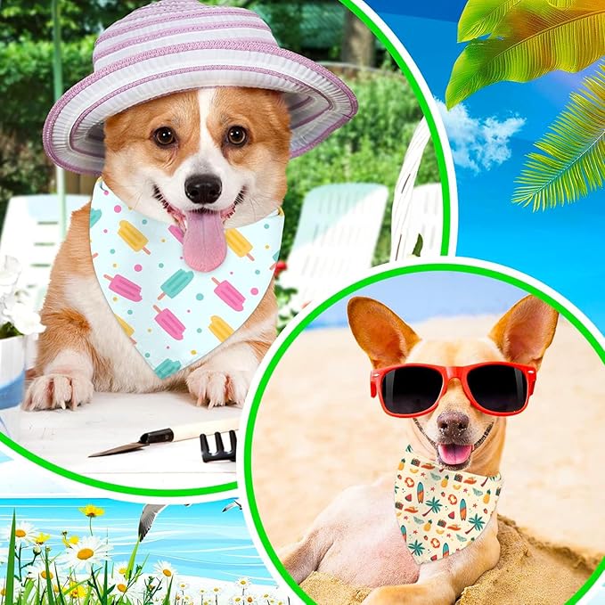 Summer Dog Bandanas Hawaiian Dog Bandanas for Dogs