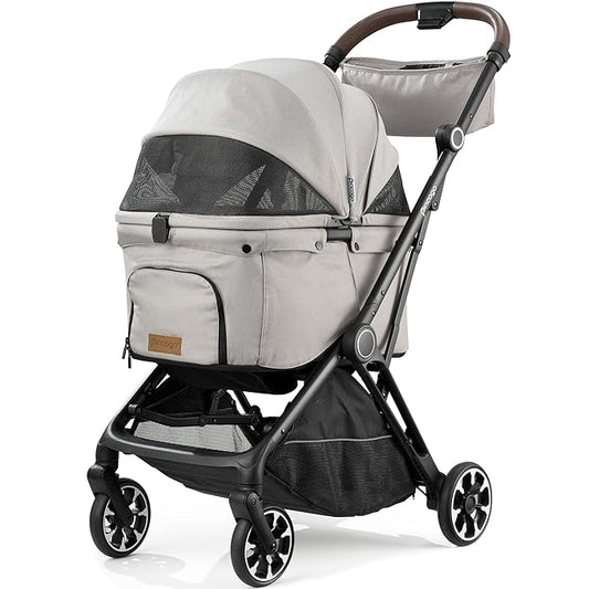 Folding Dog Stroller 4 Wheels 180 °