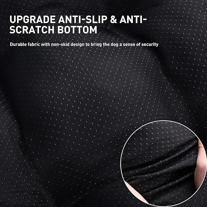 KSIIA Washable Dog Bed Deluxe Plush Dog Crate Beds Fulffy Comfy Kennel Pad Anti-Slip Pet Sleeping Mat for Large 53" x 36", Gray