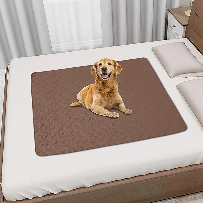 Easy-Going 100% Waterproof Dog Bed Cover, Non-Slip Pet Blanket for Furniture, Washable Couch Cover, Repleasement Sofa Cover (30X70 in, Brown)