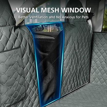 Dog Car Seat Cover for Tesla Rear Seat 2020-2024 (Green)