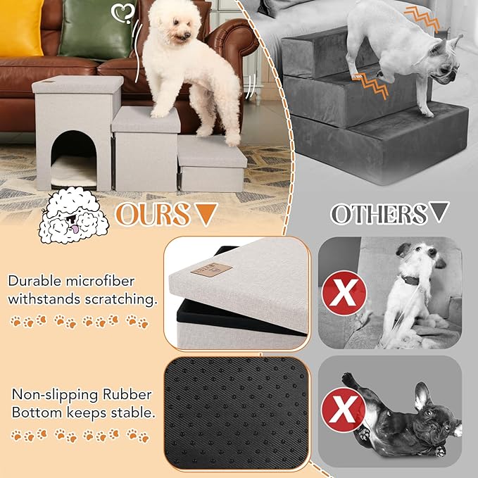 Dog Stairs for Small Dogs 22 inches(3
