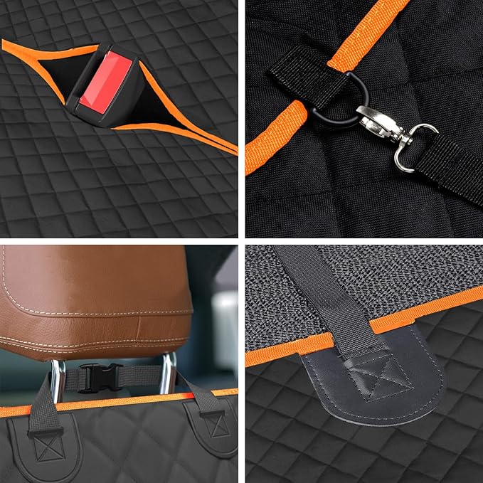 TantivyBo Dog Car Seat Cover 600D Durable 100% Waterproof