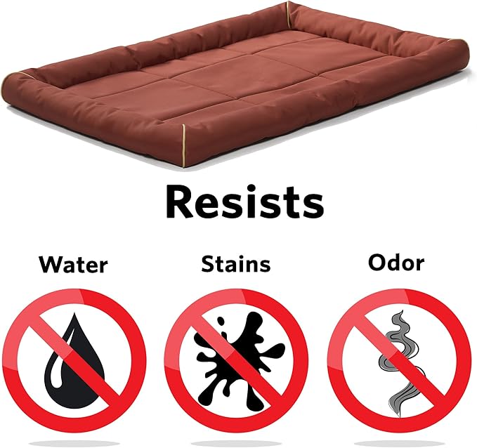 MidWest Homes for Pets Maxx Dog Bed for Metal Dog Crates 36-Inch, Brick