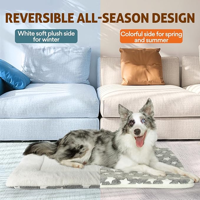 Mora Pets Dog Bed Crate Pad Ultra Soft 41 x 29 inch