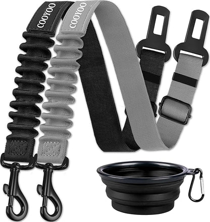 COOYOO Dog Seat Belt 3 Piece