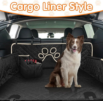 BESTSWEETIE 2024 Newest Dog Car Seat Cover for Back Seat 100% Waterproof