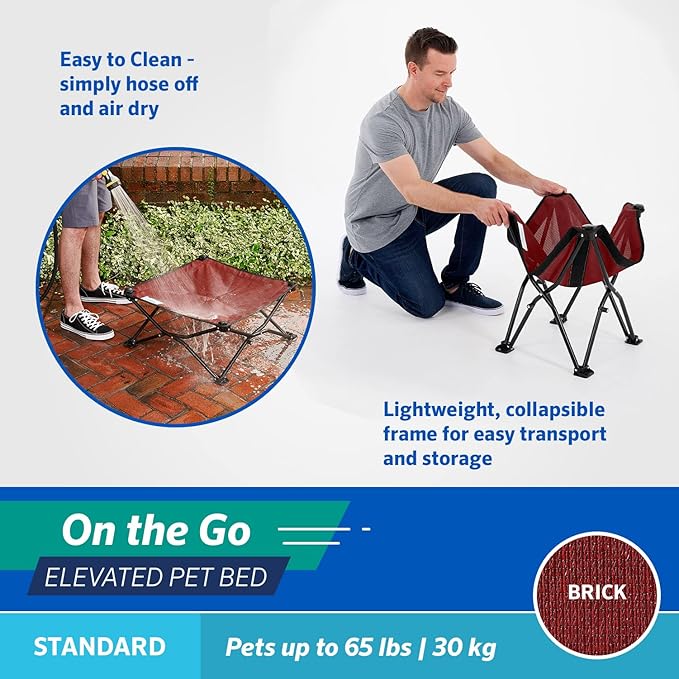 COOLAROO On the Go Cooling Elevated Dog Bed