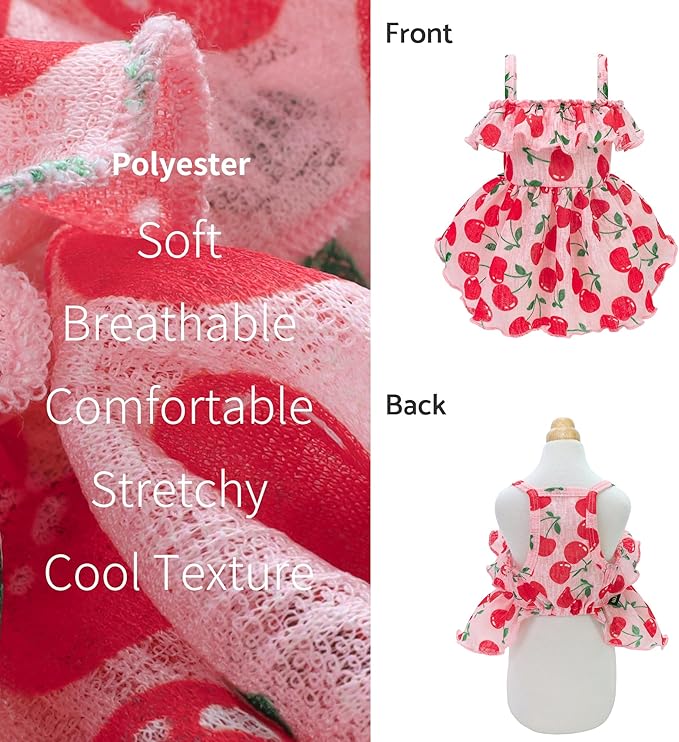 Fitwarm Cherry Dog Dress