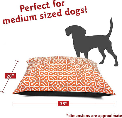 Majestic Pet Rectangle Medium Dog Bed Washable – Non Slip Comfy Pet Bed – Dog Crate Bed Super Value Pillow Dog Bed – Dog Kennel Bed for Sleeping 35 x 28 Inch
