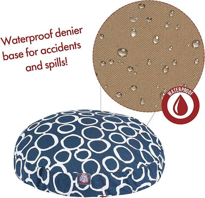 Majestic Pet Fusion Navy Large Round Pet Bed