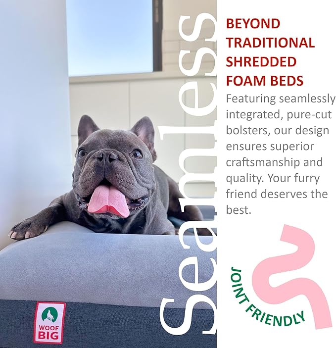 Premium Waterproof Orthopedic Dog Bed for Small Dogs Made Out of Velvet 29" x 23" x 6"