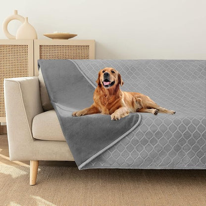 fuguitex Waterproof Dog Blanket Bed Cover Dog Crystal Velvet Moroccan Fuzzy Cozy Plush Pet Blanket Throw Blanket for Couch Sofa(82 * 102 inch
