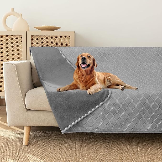 fuguitex Waterproof Dog Blanket Bed Cover Dog Crystal Velvet Moroccan Fuzzy Cozy Plush Pet Blanket Throw Blanket for Couch Sofa(68 * 82 inch