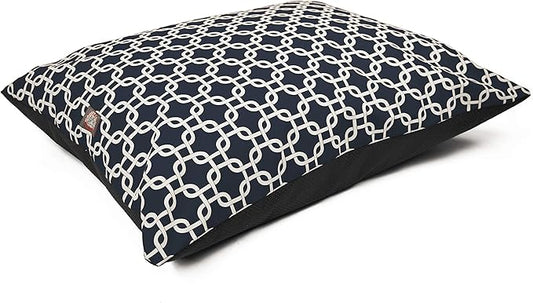 Majestic Pet Rectangle Medium Dog Bed Washable – Non Slip Comfy Pet Bed – Dog Crate Bed Super Value Pillow Dog Bed – Dog Kennel Bed for Sleeping 35 x 28 Inch