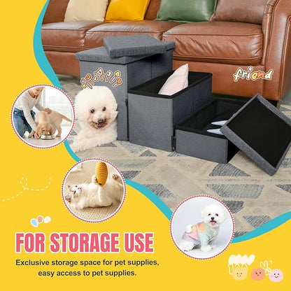 Dog Stairs for High Beds 22 inches(3