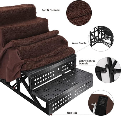 Topmart Plastic Dog Stairs 5 Tiers