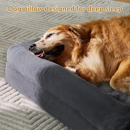 BFPETHOME Extra Large Orthopedic Dog Bed with Removable Cover 70 lbs