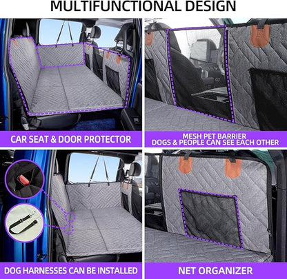 Dog Back Seat Extender for Truck F150/RAM1500/Silverado (Gray)