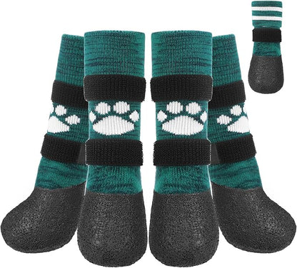 KOOLTAIL Anti Slip Dog Socks to Prevent Licking Paws for Hot/Clod Pavement