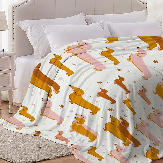 Dachshund Dog Blankets Puppy Blanket 60x50 in