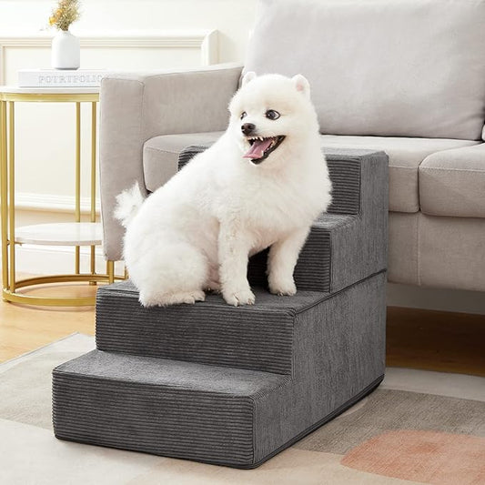 Dog Stairs & Steps for Small Dogs Cats 4-Step (18''